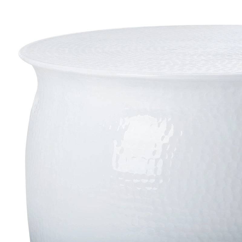 Tabouret de table SAFAVIEH Karel en métal argenté - 61 cm (L) x 61 cm (l) x 43 cm (H)