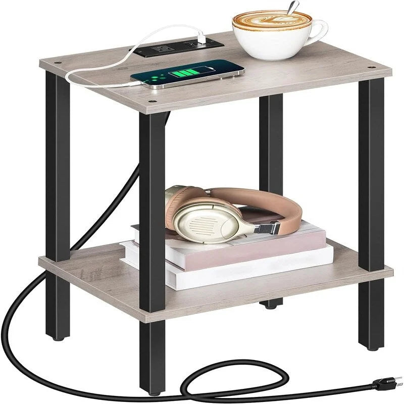 Table d'appoint avec station de recharge