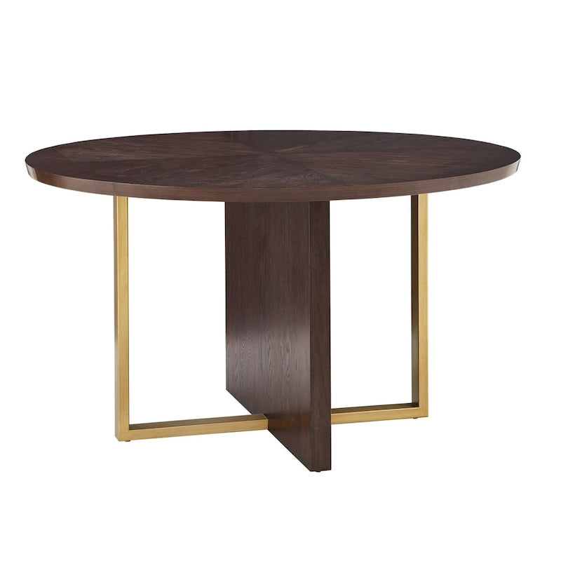 Table de salle à manger ronde Andrea Espresso de 137 cm (54 pouces) par iNSPIRE Q Modern - Table de salle à manger ronde de 137 cm (54 pouces)