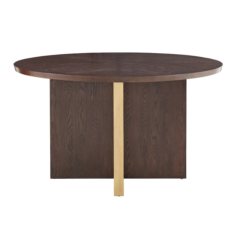 Table de salle à manger ronde Andrea Espresso de 137 cm (54 pouces) par iNSPIRE Q Modern - Table de salle à manger ronde de 137 cm (54 pouces)