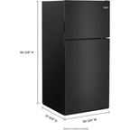 Réfrigérateur Maytag à congélateur supérieur (MRT118FFFE) - Noir givré