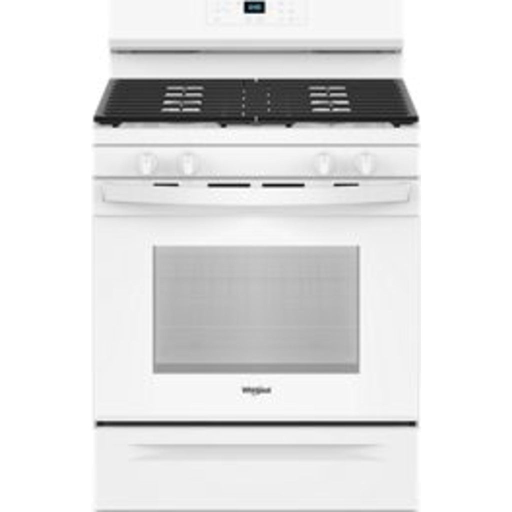 Cuisinière à gaz Whirlpool 30 pouces (WFGS3530RW) - Blanche