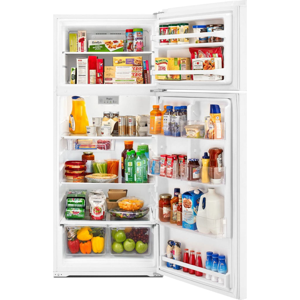 Réfrigérateur Whirlpool à congélateur supérieur (WRT518SZFW) - Blanc