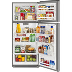 Réfrigérateur Whirlpool à congélateur supérieur (WRTX5028PM) - Acier Dolos